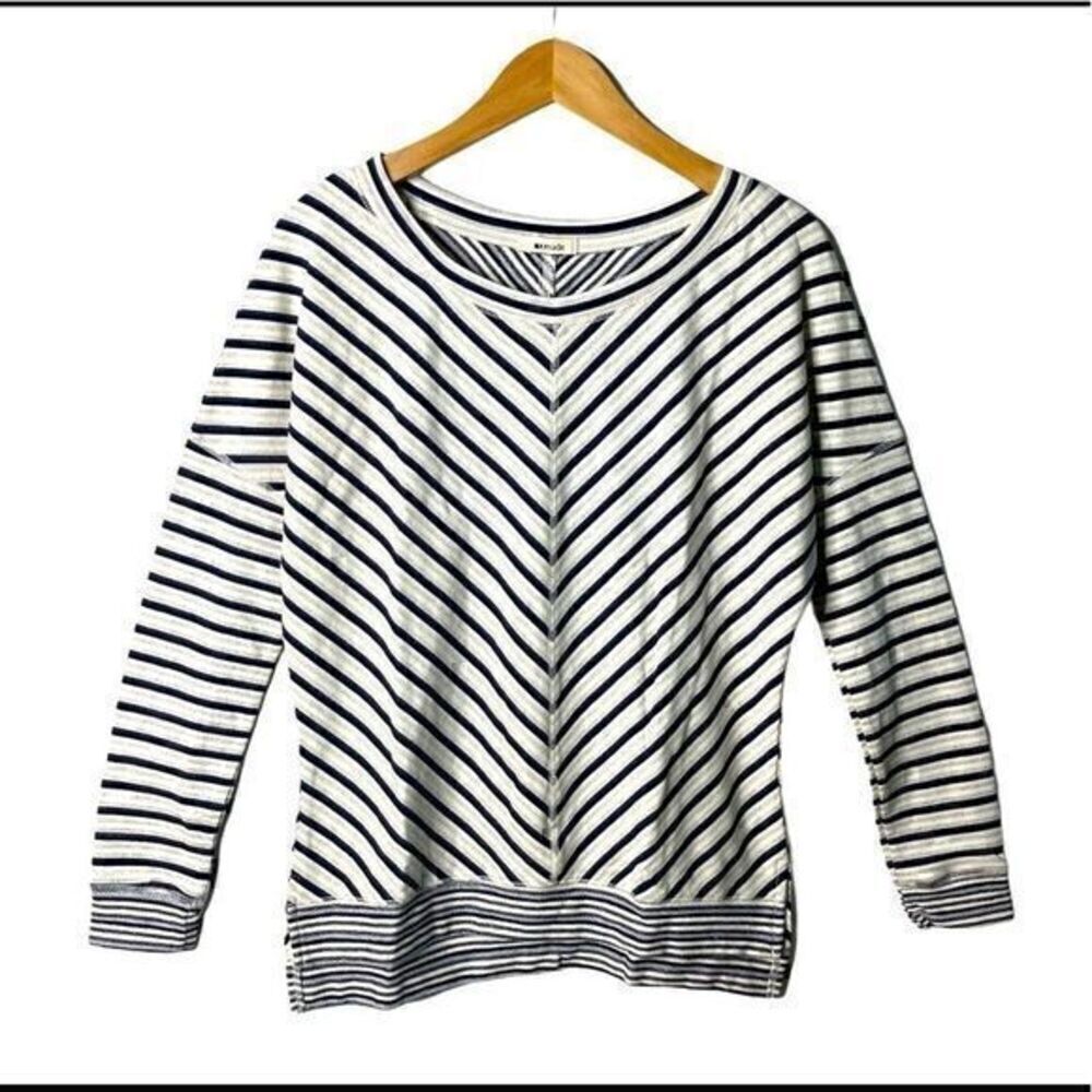 LA made navy striped long sleeve top, NWOT